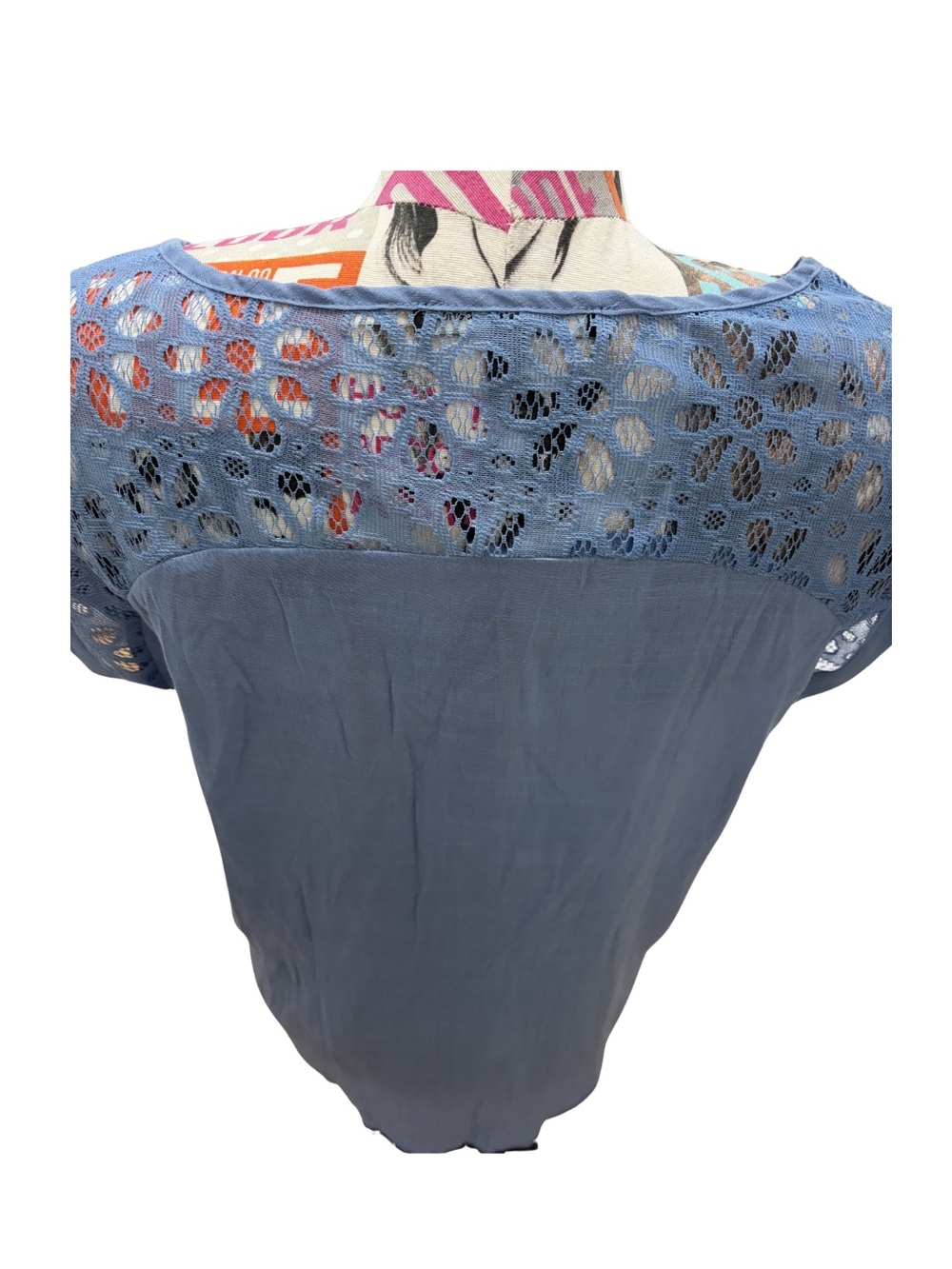 Flowy Mesh Patterned Top - Picture 2 of 3